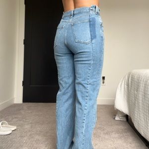 Abercrombie 90s straight leg ultra high rise jeans
